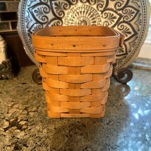 Longaberger square basket vintage dated 1996.